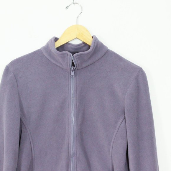 *Sportek Purple Full Zip Fleece Sweater - Picture 4 of 6